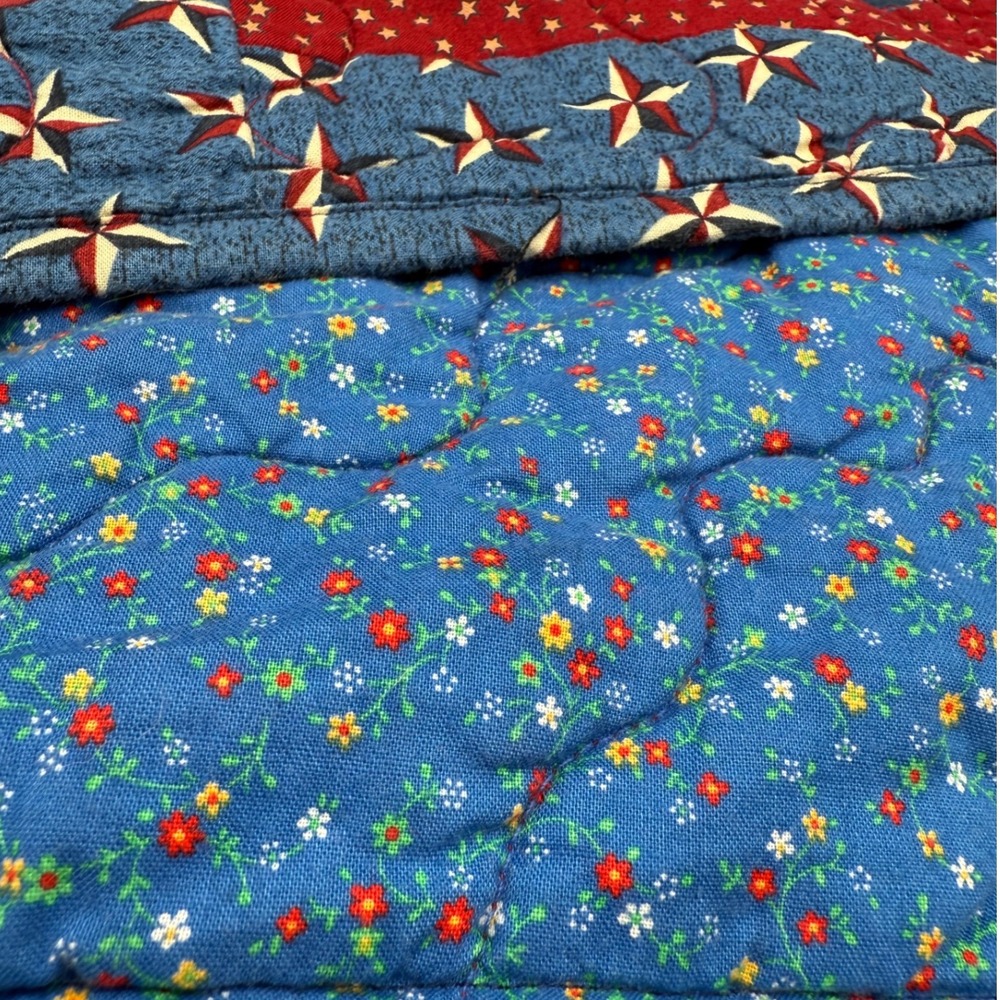 Vintage Military inspired baby quilt/lap blanket, two sided 33.5inx33.5in - Picture 11 of 11